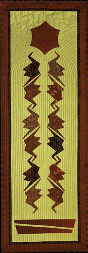 Image of quilt titled “Chakras" by Sharon Rowley, Juror
